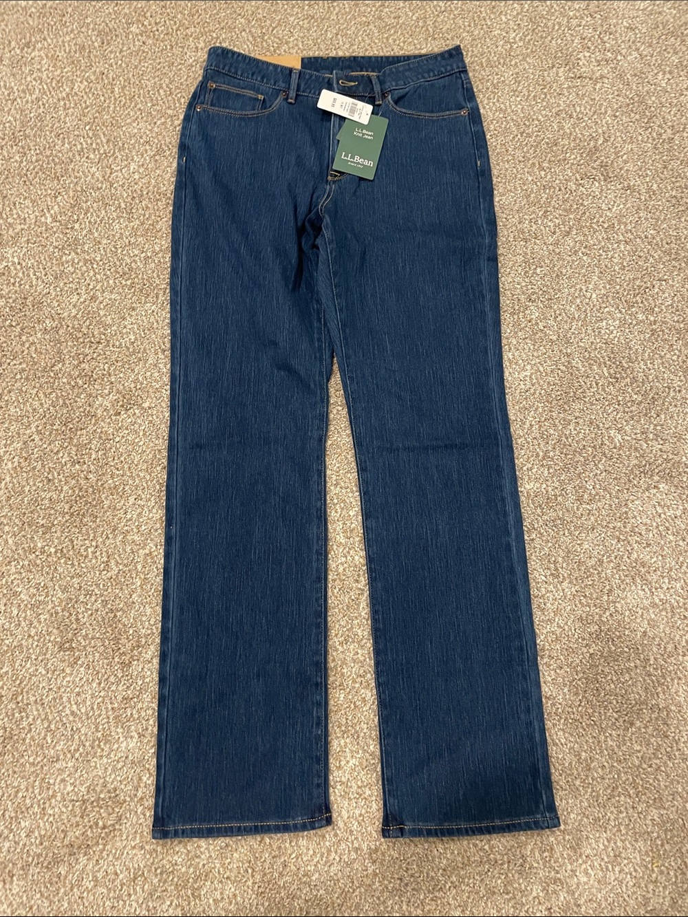 L.L. Bean Indigo Blue Straight Leg Jeans
